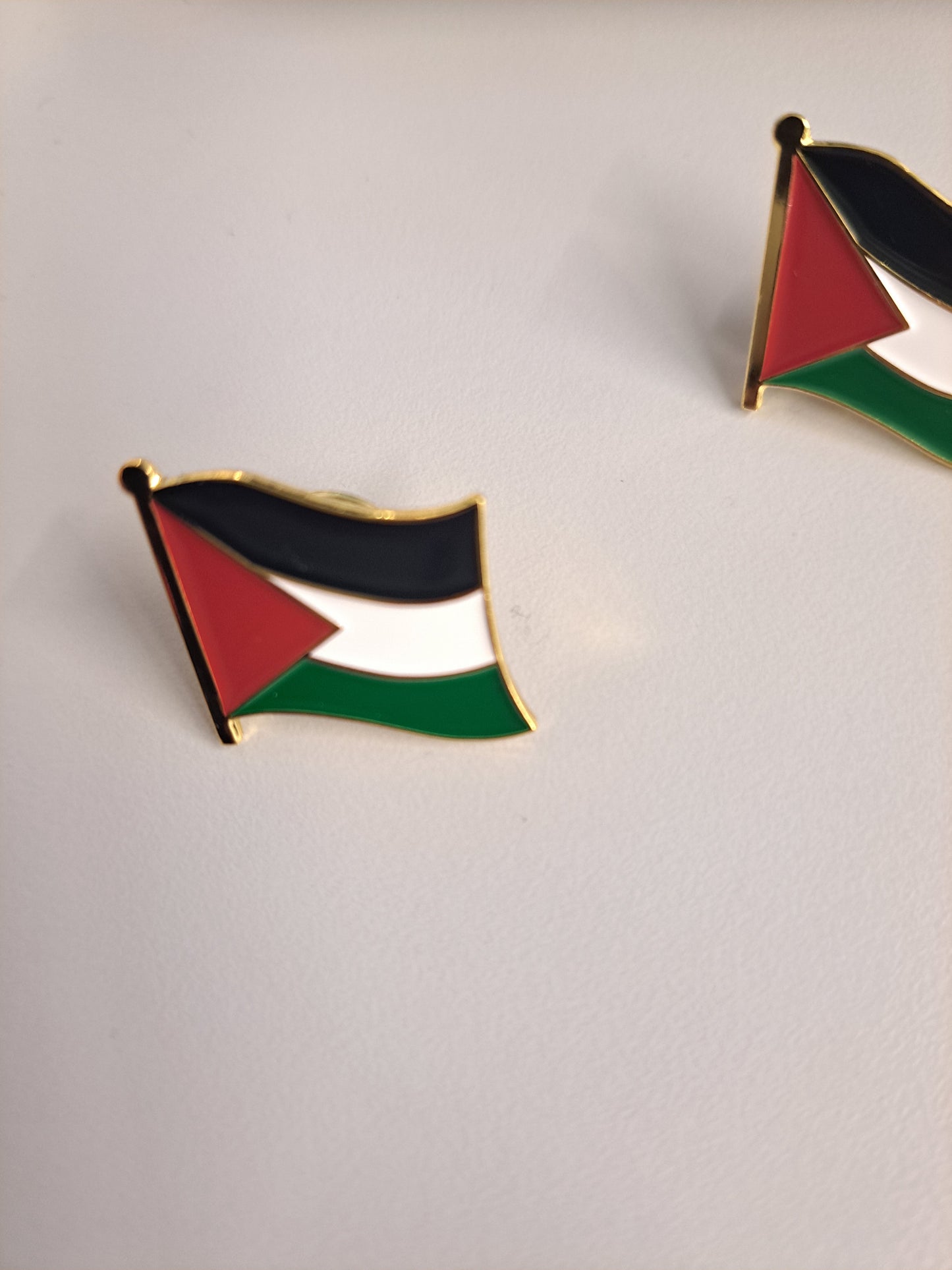 2 Palestine flag pins