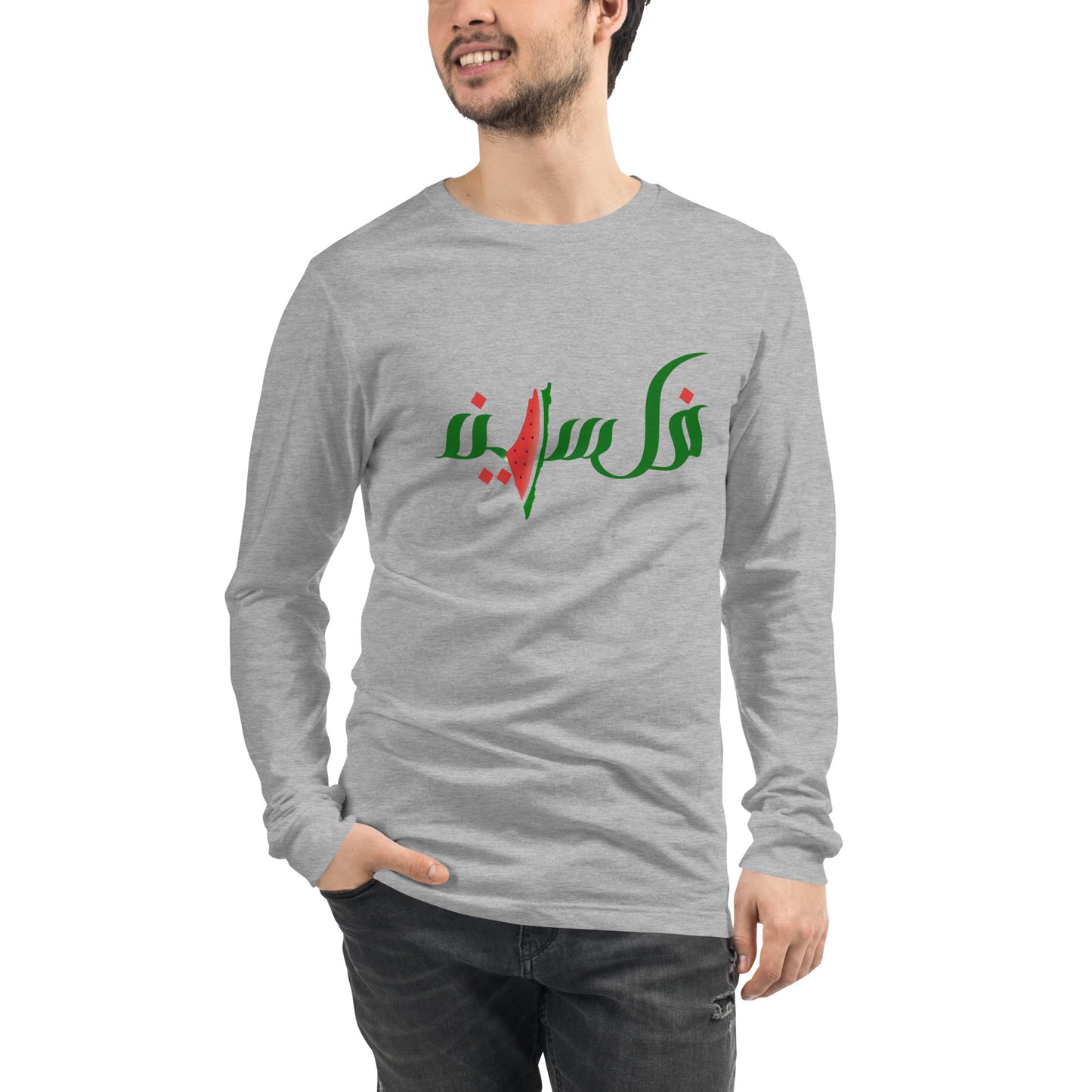 Palestine watermelon long Sleeve Tee