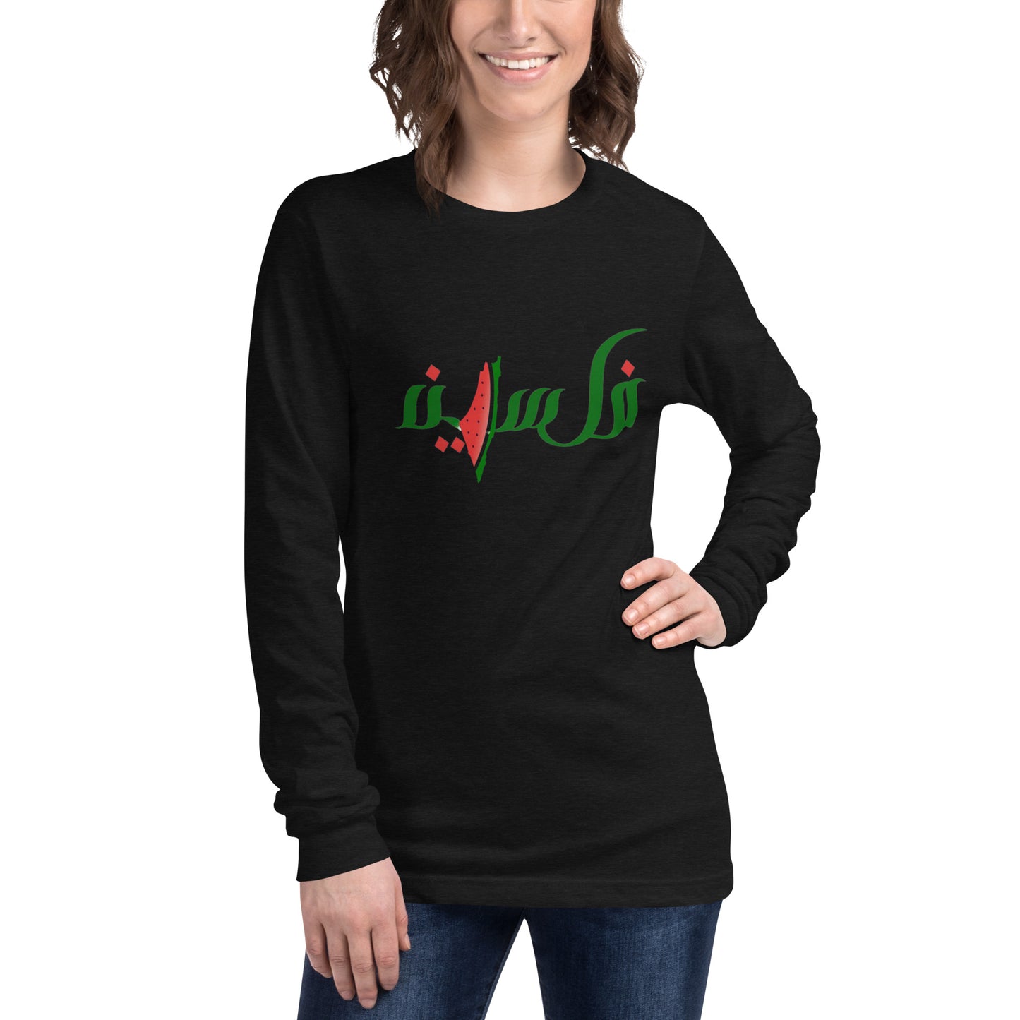 Palestine watermelon long Sleeve Tee