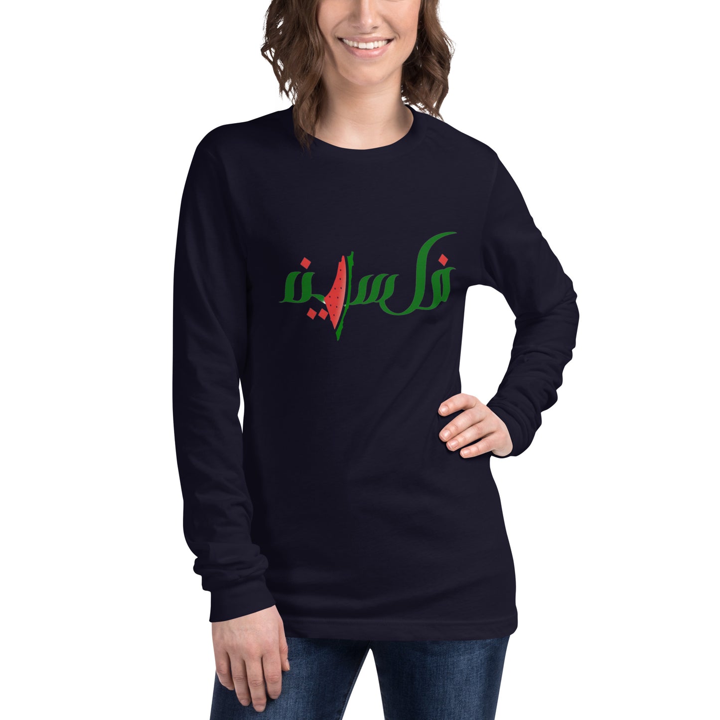 Palestine watermelon long Sleeve Tee